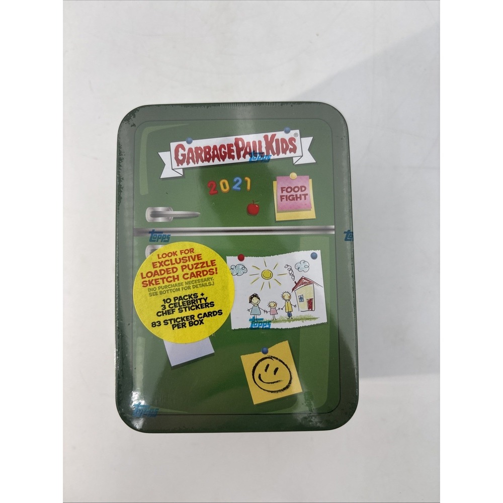 2021 Garbage Pail Kids Food Fight Blaster Refrigerator Tin GREEN Factory Sealed